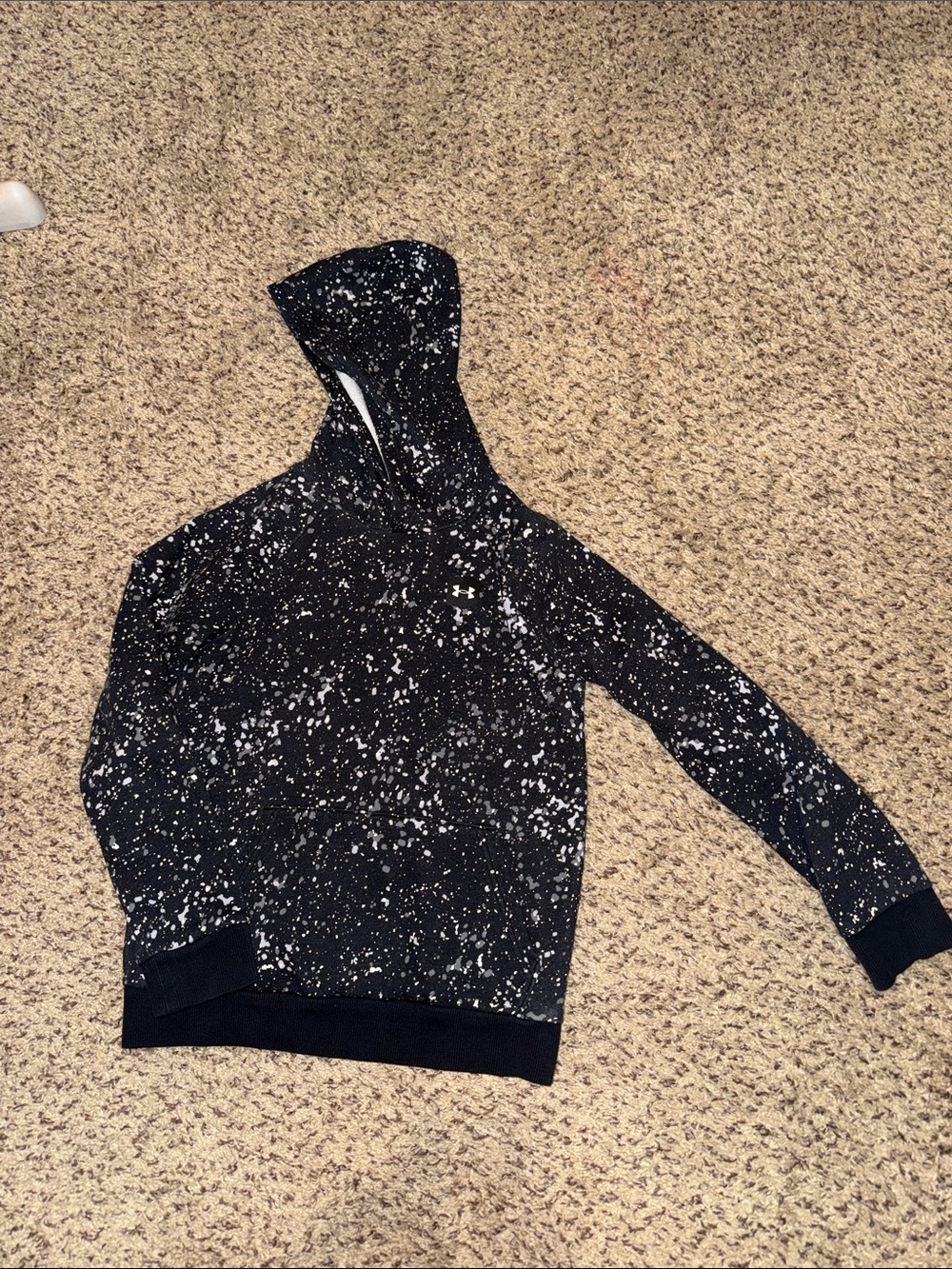Under Armour Black & White Speckle Hooded Sweater